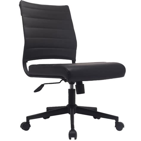 It retains everything that's valued in a chair while mak. 2xhome Black Modern Ergonomic Executive Mid Back PU ...