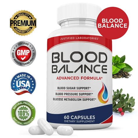 Blood Balance Advanced Formula All Natural Blood Pressure Sugar Support
