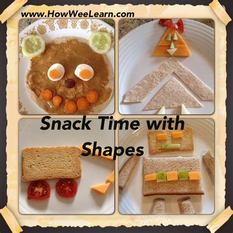 Teaching Kids Shapes Snack Shapers How Wee Learn