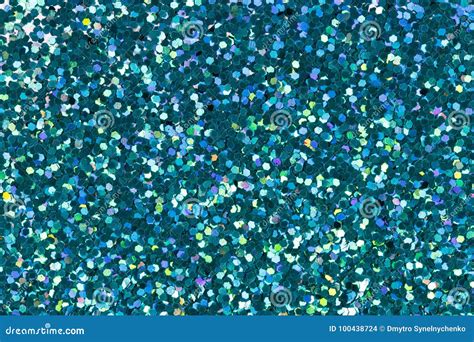 Cyan Glitter For Texture Or Background Stock Photo Image Of Abstract