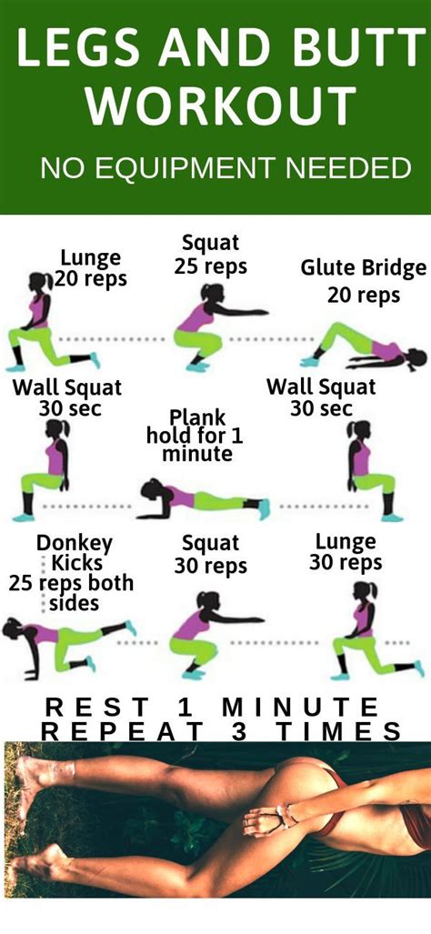 Lower Body Workout No Equipment Needed With Images Lower Body