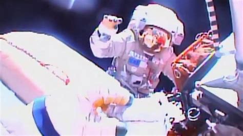 Russian Cosmonauts Carry Out Iss Spacewalk Bbc News