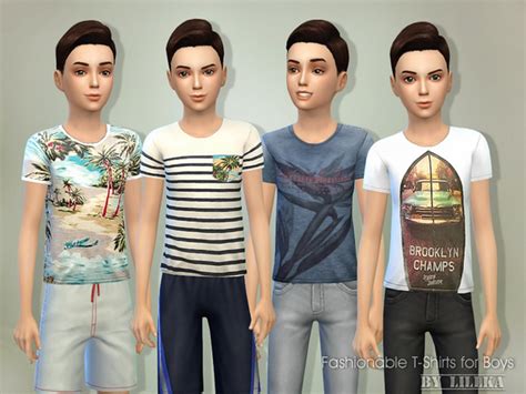 The Sims Resource T Shirts For Boys 01 By Lillka • Sims 4 Downloads