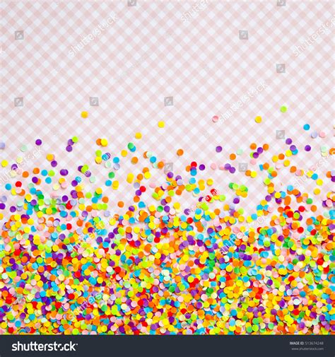 Frame Made Colored Confetti Stock Photo 513674248 Shutterstock