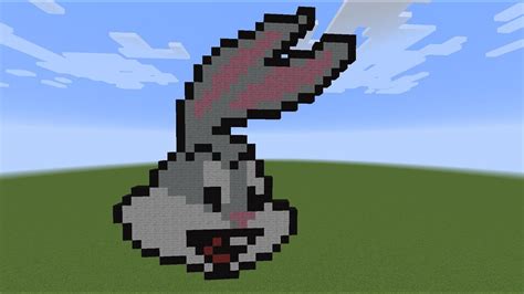 Minecraft Pixel Art Bugs Bunny Par Trd French Youtube