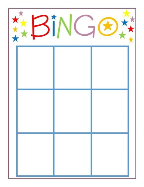 Printable Blank Bingo Cards Printable Cards