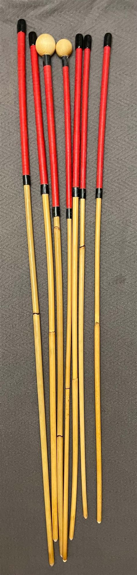 Set Of 7 Natural Dragon Rattan Punishment Canes School Canes Whipp