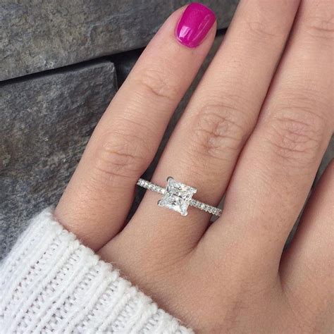 20 Most Loved Princess Cut Engagement Rings Weddinginclude Wedding Ideas Inspiration Blog