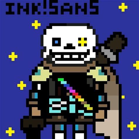 So i took matters into my own hands lol. My first pixel art,Ink!Sans | Undertale Amino