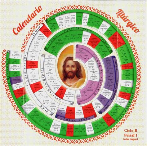 Calendario Liturgico Catolico 2016 Calendario Litúrgico Para Los Más