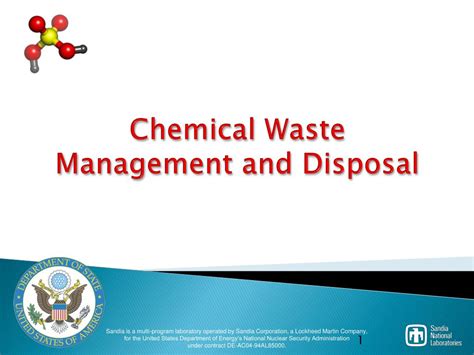 PPT Chemical Waste Management And Disposal PowerPoint Presentation