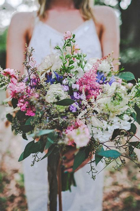48 Bohemian Wedding Bouquets That Are Totally Chic