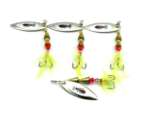 Buy Hengjia 200pcs Spinner Fishing Lure Bass Baits