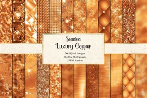 Luxury Copper Digital Paper Graphic By Digital Curio · Creative Fabrica