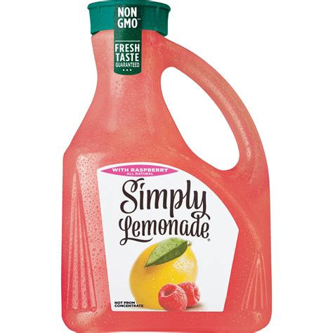 Simply Lemonade With Raspberry All Natural Non Gmo 263 Liters