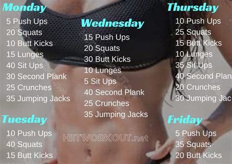 6 Week No Gym Home Workout Plan Workout Pinterest Workout Plans