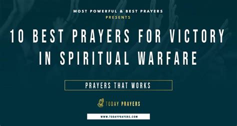 10 Inspiring Prayers For Victory In Spiritual Warfare Today Prayers