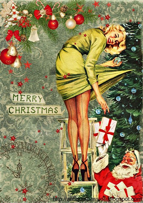 retro digital artwork pin up girl vintage christmas images vintage holiday retro christmas