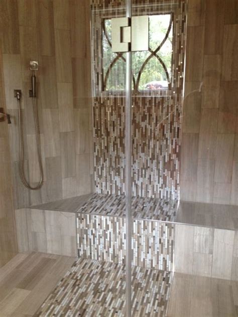 Waterfall Tile Design In The Shower Bathrooms Pinterest The O