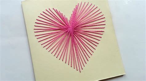 How To Create A Beautiful String Art Heart Card DIY Crafts Tutorial Guidecentral YouTube