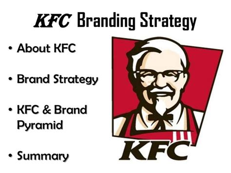Kfc Brand Strategy Pyramid