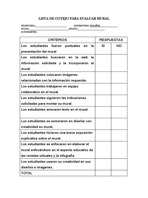 Lista De Cotejo Para Evaluar Portafolio Computacion Porn Sex Picture