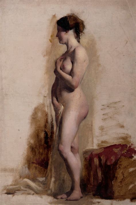 Study Of A Standing Female Nude Works Of Art Ra Collection Royal