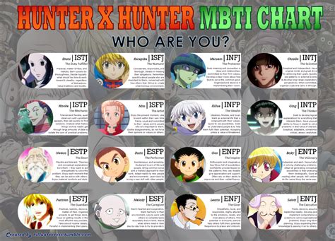 Hxh Characters Mbti Personality Types How Accurate And