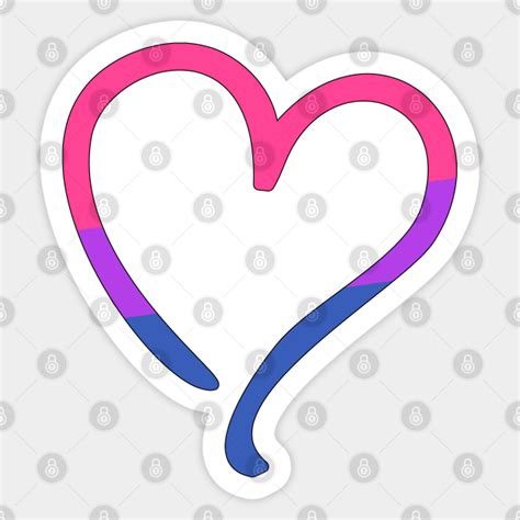 Bisexual Pride Flag Heart Bisexual Pride Flag Sticker Teepublic