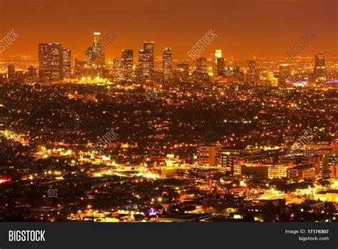 Los Angeles Night Urban City Image And Photo Bigstock