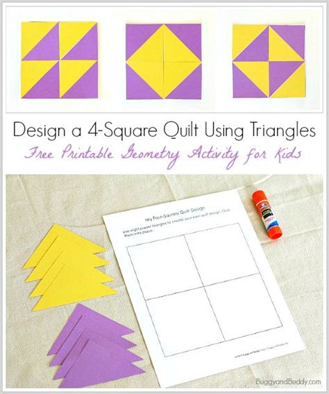 Collection of most popular forms in a given sphere. Geometry for Kids: Quilt Activity Using Triangles (Free ...