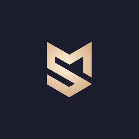 Premium Vector Luxury And Modern Sm Logo Design