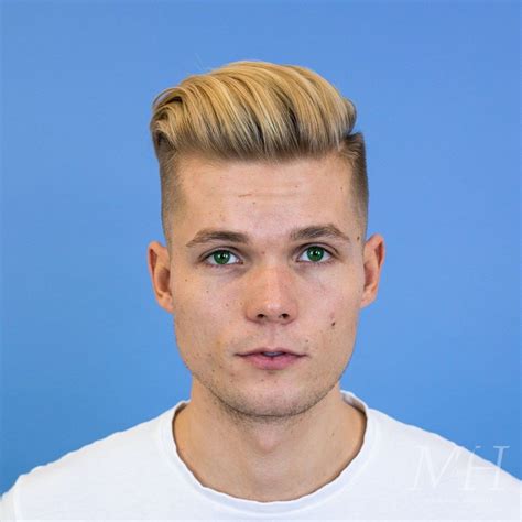 Blonde Skin Fade With Long Top Man For Himself Mens Haircuts Fade