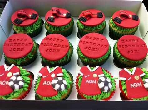 Manchester United Cupcakes Themed Cupcakes Cake For Boyfriend