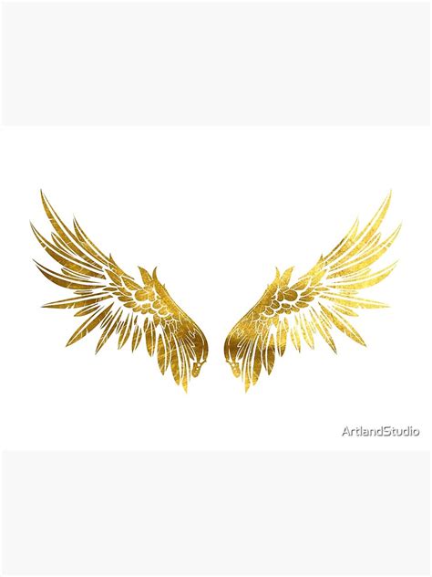 Gold Angel Wings Photographic Print By Artlandstudio Redbubble