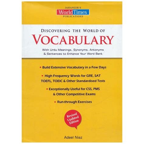 Discovering The World Of Vocabulary Csspms By Adeel Niaz Jwt