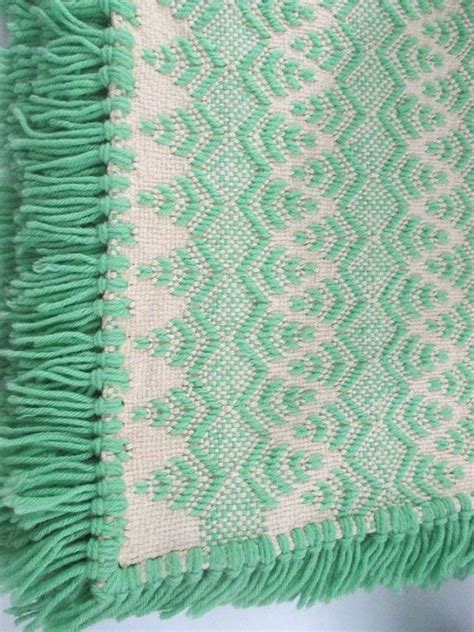 Vintage Swedish Weaving Huck Weaving Monks Cloth Blanket Lap Throw