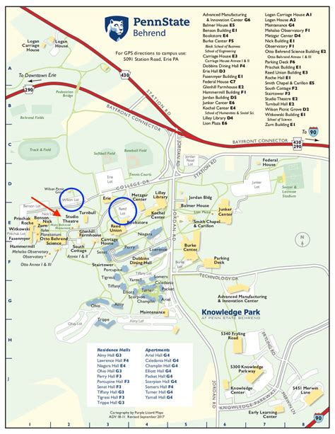 Penn State Behrend Campus Map Maping Resources