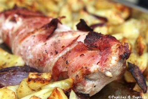Filet mignon au lard fumé et pommes de terre au four country potatoes