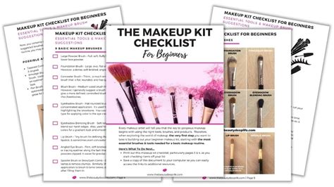 makeup artist kit checklist