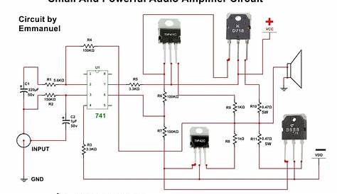 transistor power amplifier circuit diagram