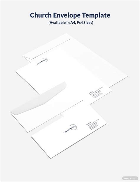 Church Envelope Template In Word Photoshop Publisher Pages Indesign