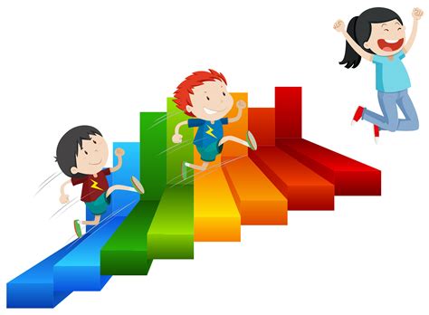 Woman Climbing Stairs Clipart