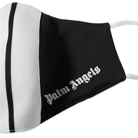 Palm Angels Classic Track Mask Black And White End Sg