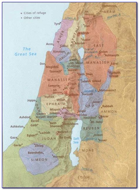 Old Testament Israel Map