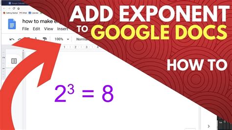 100% safe and virus free. How to Make Exponents in Google Docs - YouTube