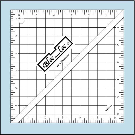 Bloc Loc Acrylic Rulers 65 Inch Half Square Triangle Squa