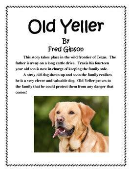 Just as old yeller inevitably makes his way into the coates family's hearts, this book will find its own special place in readers' hearts. Old Yeller Book Report and Lapbook by Linda Finch | TpT