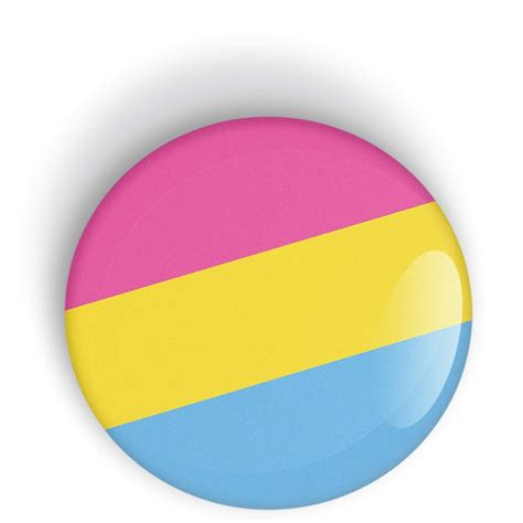pansexual pride flag pin badge button or fridge magnet lgbt lgbtq lgbtqi lgbtqia