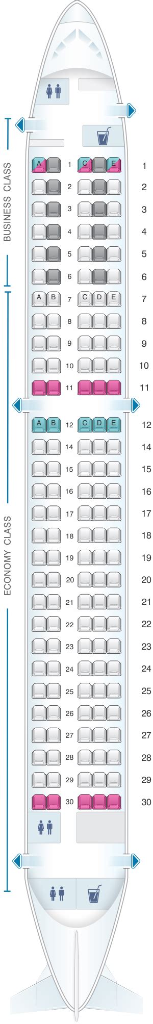 Airbus A220 Seat Map